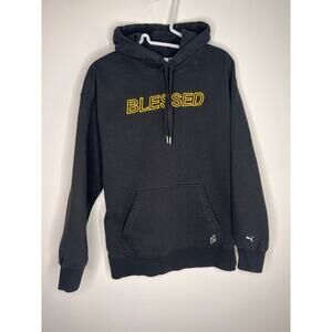 Puma X Neymar Jr Embroidered BLESSED Hoodie - Black Size M